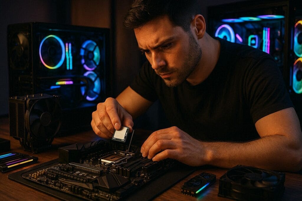 installing CPU on gaming motherboard