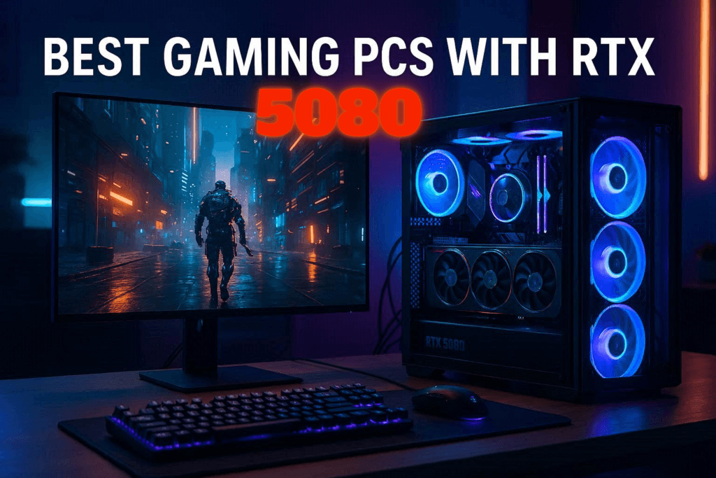 Best gaming PCs with RTX 5080 for 4K gaming setup with RGB desktop and 4K monitor