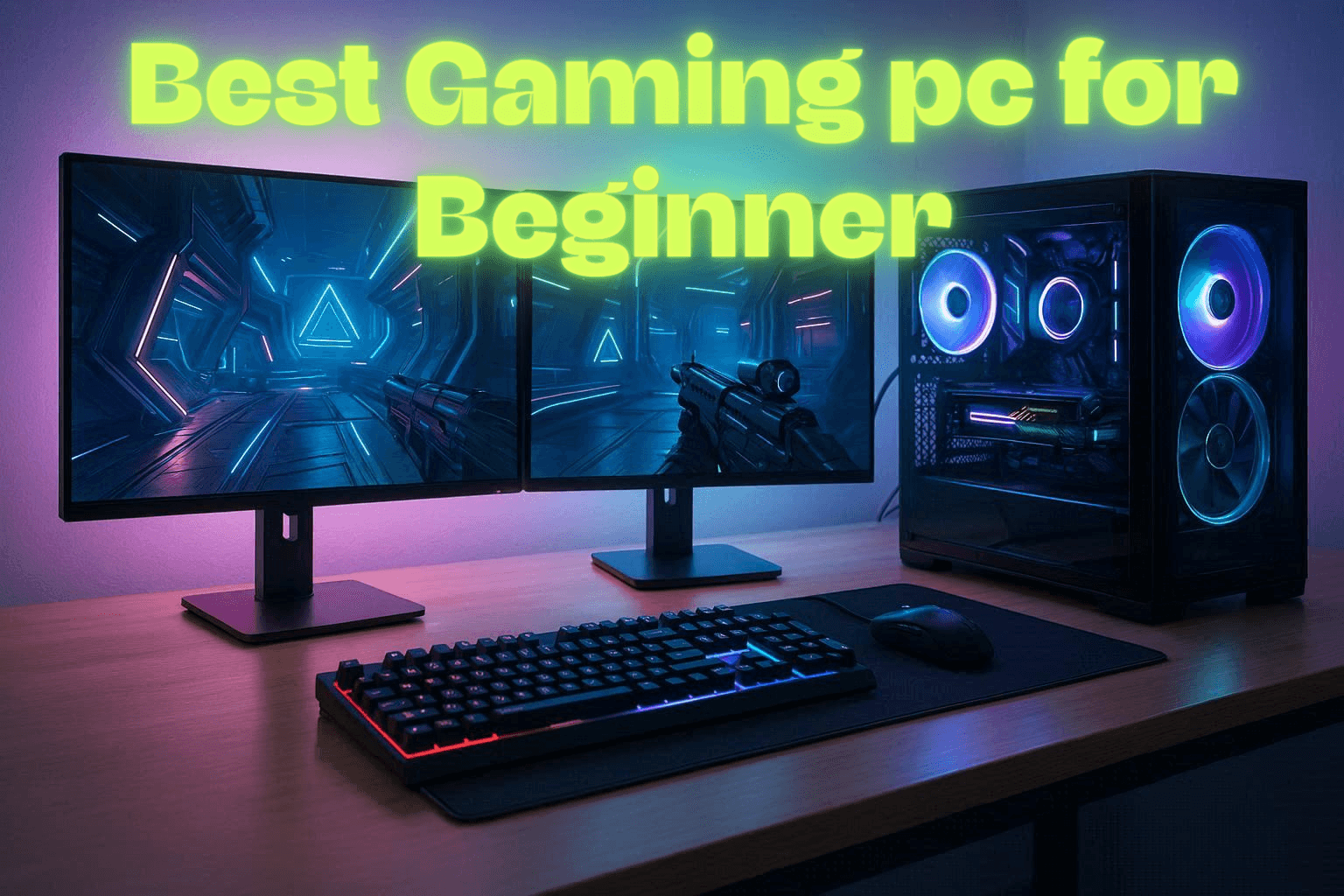 Gaming PC for beginners setup in 2026