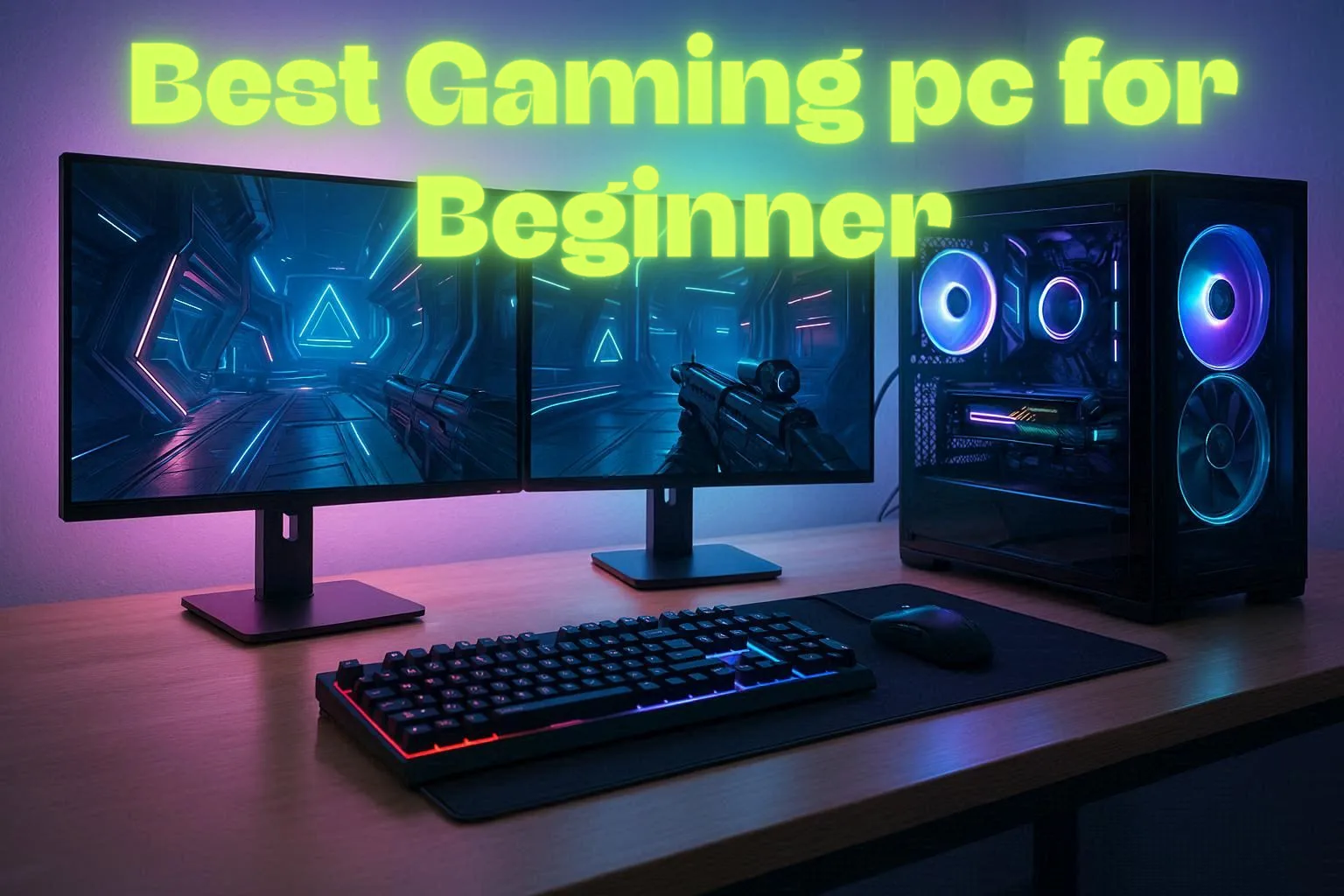 Gaming PC for beginners setup in 2026