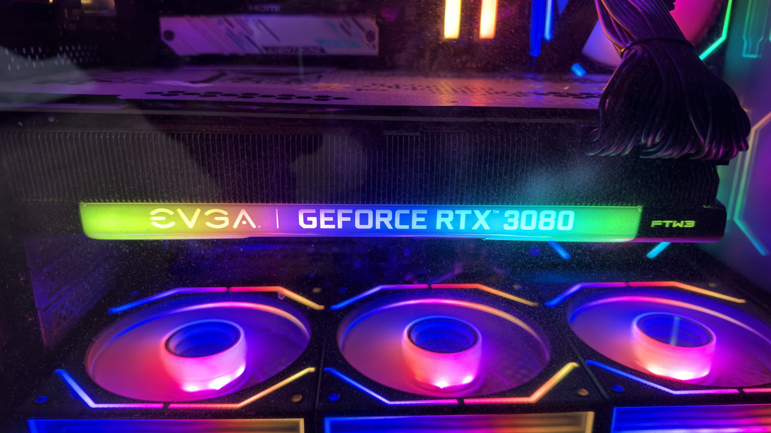 EVGA RTX 3080 Image taken from a gaming pc