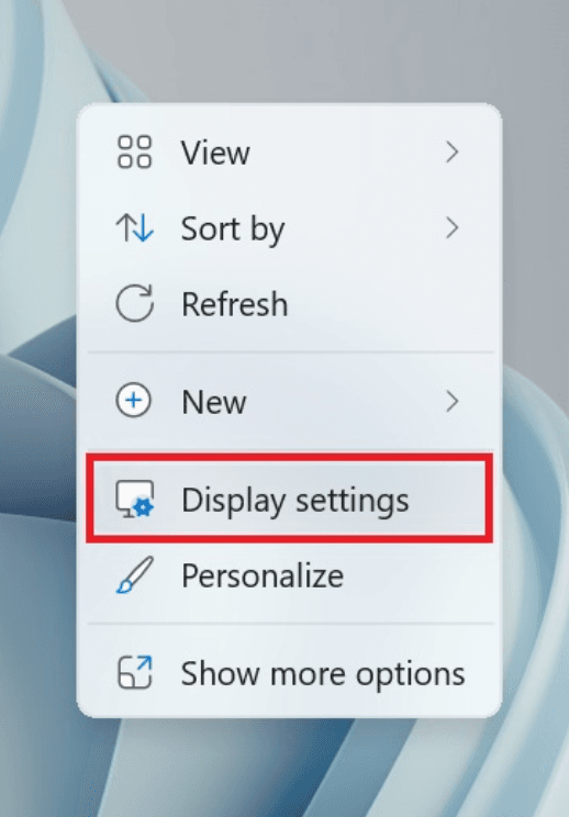 Display Settings Tab