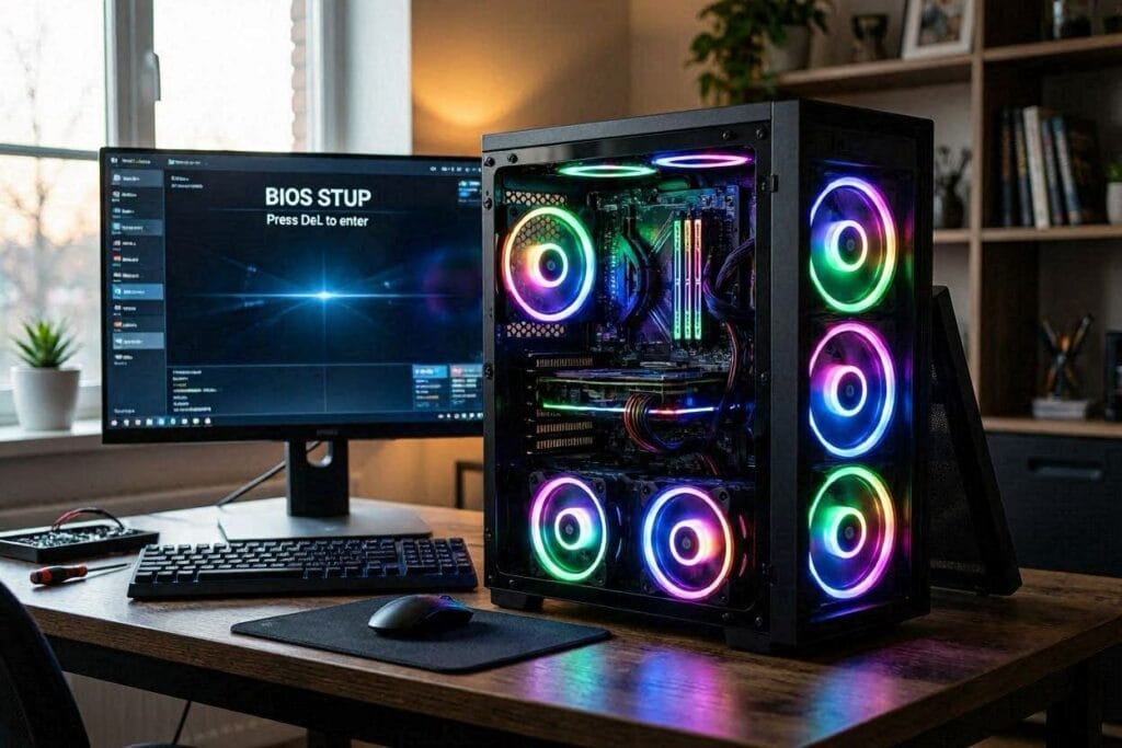 First PC boot after assembly