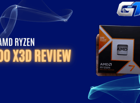 My AMD Ryzen 7 9800X3D processor retail box featured in my hands-on gaming CPU review for Gaming Tech Zone