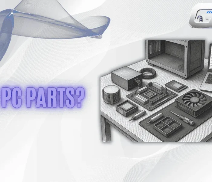 Gaming Tech Zone featured image showing essential PC components for a step-by-step guide on choosing compatible parts for a custom gaming PC.