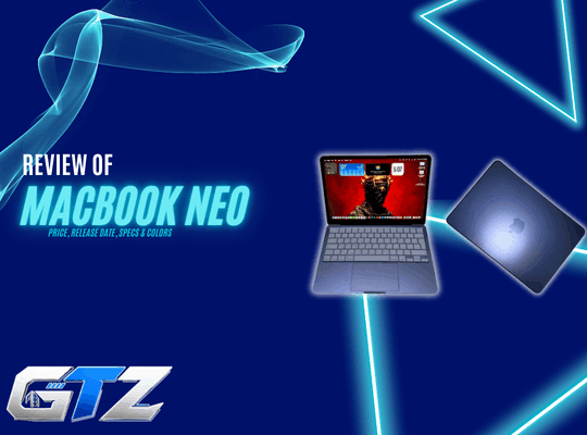 Apple MacBook Neo review featuring the Indigo model with A18 Pro chip and 13-inch Liquid Retina display