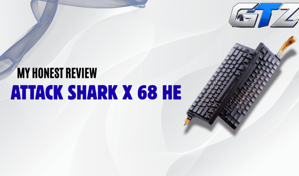 Featured image for my hands-on Attack Shark X68 HE review after three months of gaming on my brother's keyboard