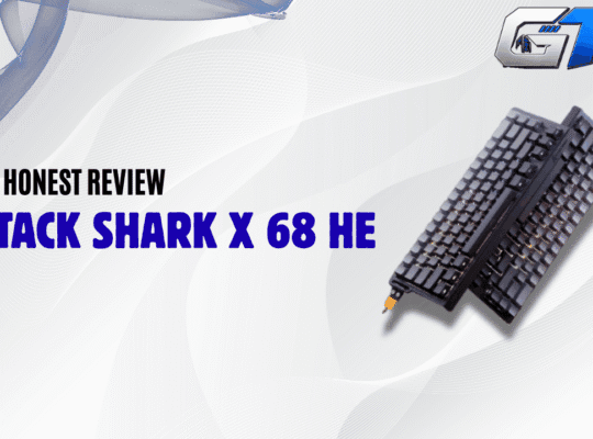 Featured image for my hands-on Attack Shark X68 HE review after three months of gaming on my brother's keyboard