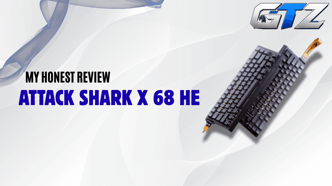 Featured image for my hands-on Attack Shark X68 HE review after three months of gaming on my brother's keyboard