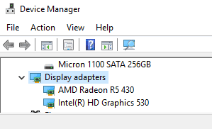 Display Adapter gpu health checking