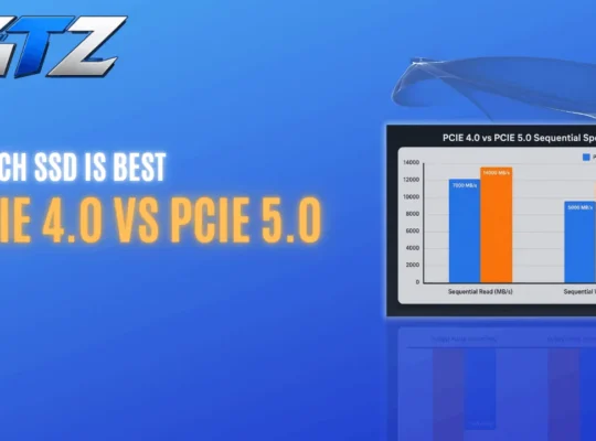Comparison chart showing PCIe 4.0 and PCIe 5.0 SSD sequential read and write speeds used in my gaming PC comparison for gaming performance.
