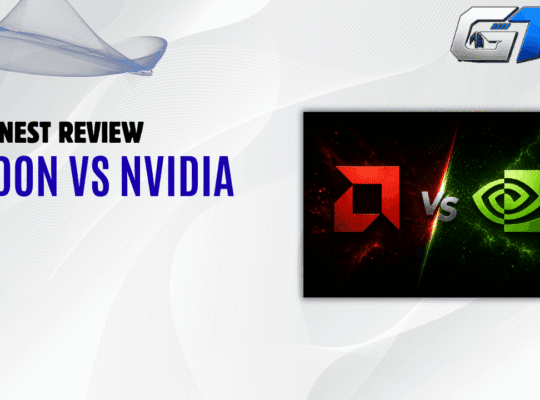 Gaming Tech Zone featured image comparing AMD Radeon and NVIDIA GeForce graphics cards for gaming performance, value, ray tracing, and GPU features.