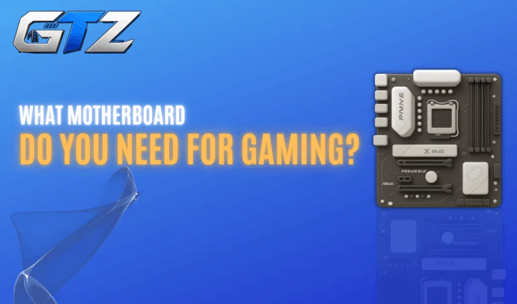 Beginner-friendly gaming motherboard illustration explaining how to choose the right motherboard for a custom PC build