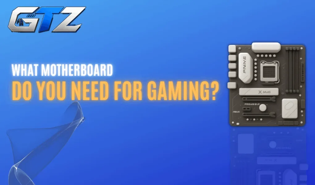 Beginner-friendly gaming motherboard illustration explaining how to choose the right motherboard for a custom PC build