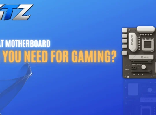 Beginner-friendly gaming motherboard illustration explaining how to choose the right motherboard for a custom PC build