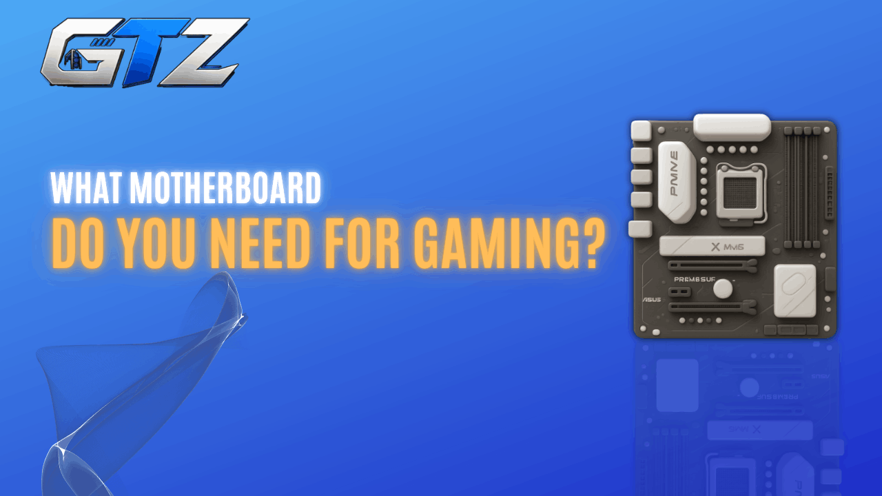Beginner-friendly gaming motherboard illustration explaining how to choose the right motherboard for a custom PC build