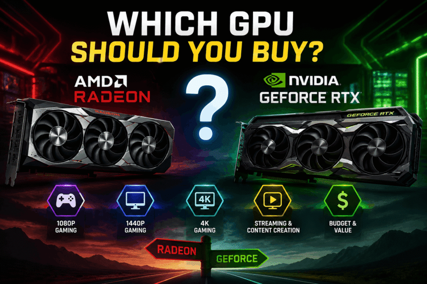 Comparison of AMD Radeon and NVIDIA GeForce GPUs to help gamers choose the best graphics card for their gaming needs.