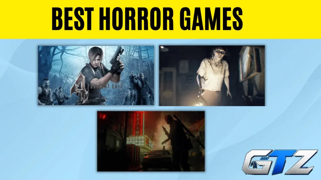 Top 10 best horror games of all time featuring Resident Evil, Silent Hill, Outlast, and Dead Space.