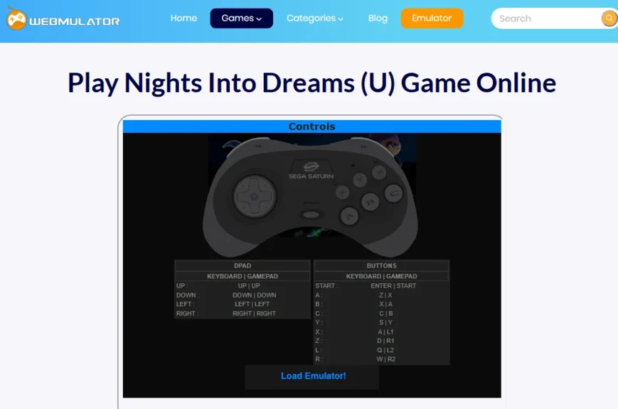 configuring keyboard and controller settings for sega games