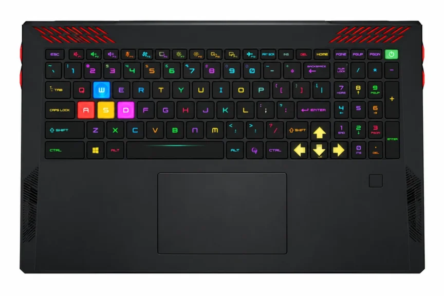 RGB Keyboard and Trackpad of the raider 18 hx