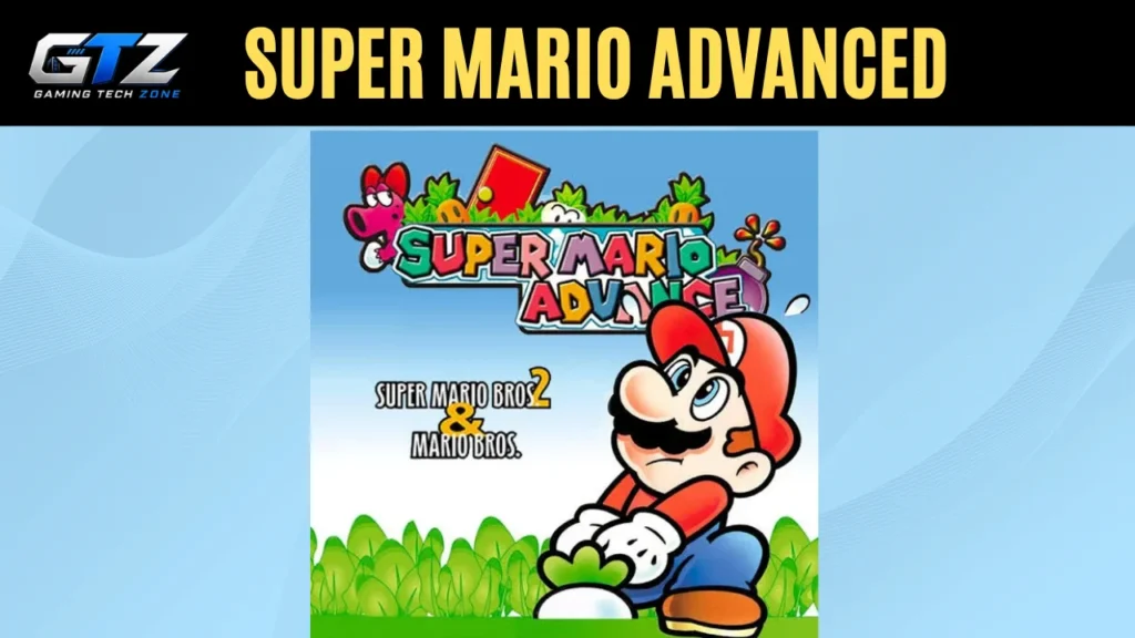 Super Mario Advance Review: Release Date, Story, & How to Play Super Mario Advance gameplay showing Mario in a colorful platforming level.
